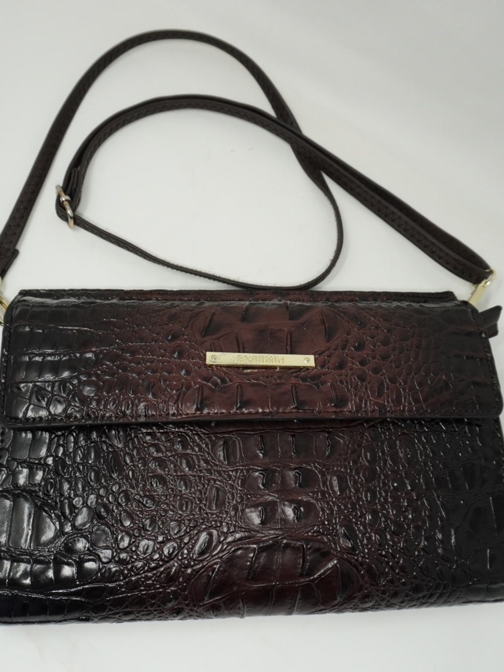 Brahmin Maroon Minuette Crossbody